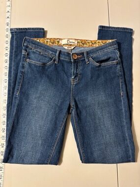 Dittos Medium Wash Skinny Jeans Size 26 Embroidered Elevated Casual Cottagecore